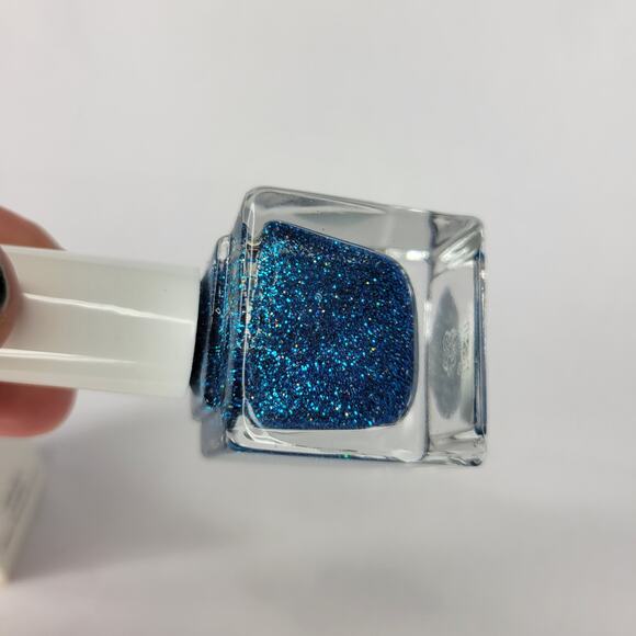 Parrot Polish "Sarah T" NEW Blue Glitter Shimmer Metallic Lacquer - Picture 3 of 6